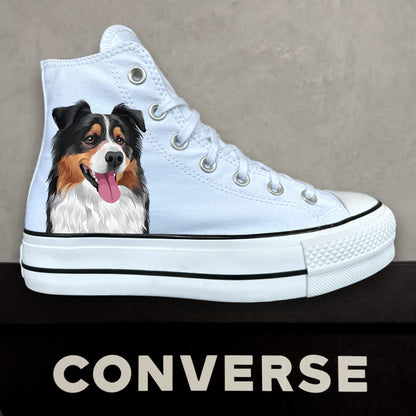 Personalized portrait of your animal picture - Converse Chucks